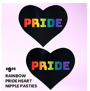 Rainbow Pride Heart Nipple Pasties