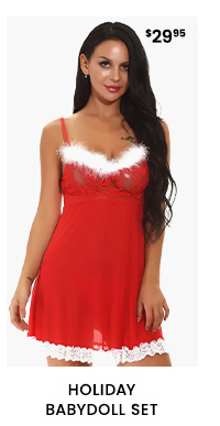 Holiday Babydoll Set