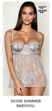 Silver Shimmer Babydoll