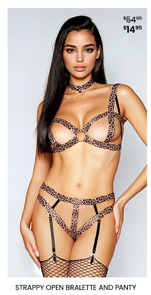 Strappy Open Bralette and Panty