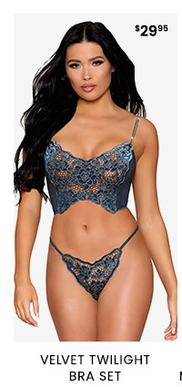 Velvet Twilight Bra Set