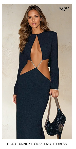 Head Turner Floor Length Dress