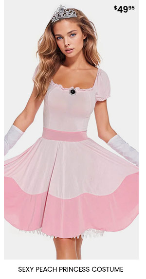 Sexy Peach Princess Costume