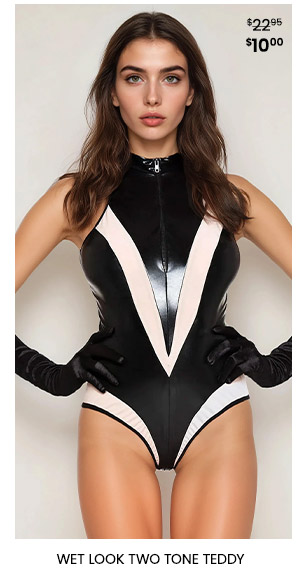 Wet Look Two Tone Teddy