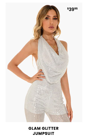 Glam glitter jumpsuit