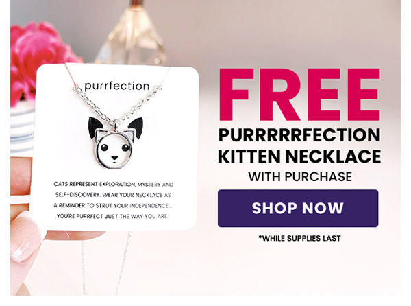 Free Kitten Necklace with Purchase - Shop Now