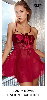 Busty Bows Lingerie Babydoll
