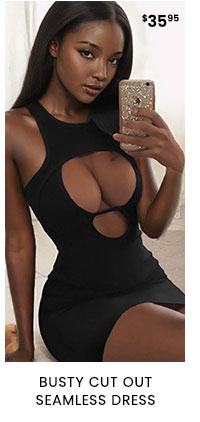 Busty Cut Out Seamless Dress
