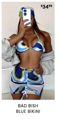 Bad Bish Blue Bikini