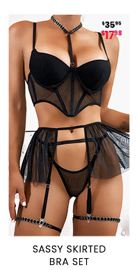Sassy Skirted Bra Set