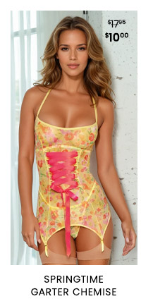 Springtime garter chemise