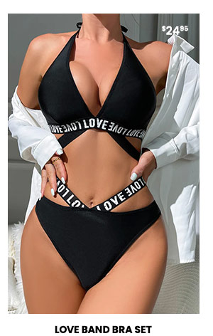 Love Band Bra Set
