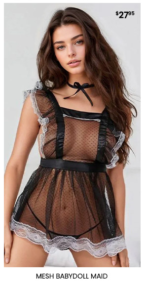 Mesh Babydoll Maid