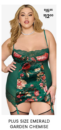 Plus Size Emerald Garden Chemise