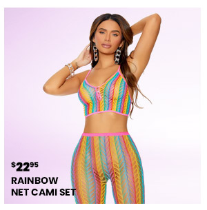 Rainbow Net Cami Set