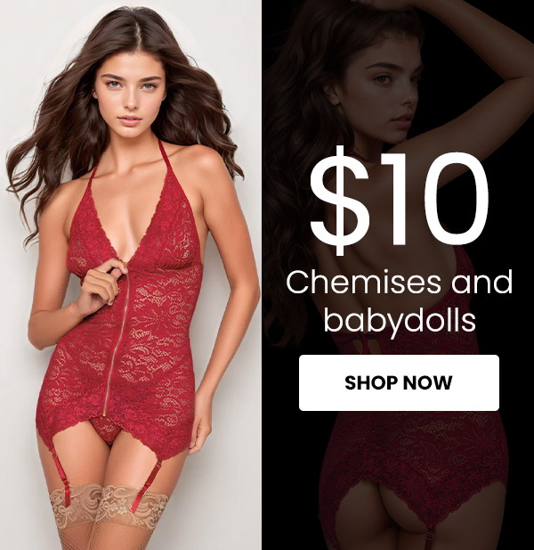Shop $10 Chemises and babydolls