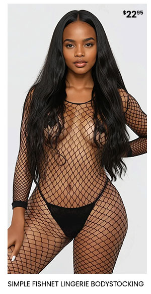 Simple Fishnet Lingerie Bodystocking