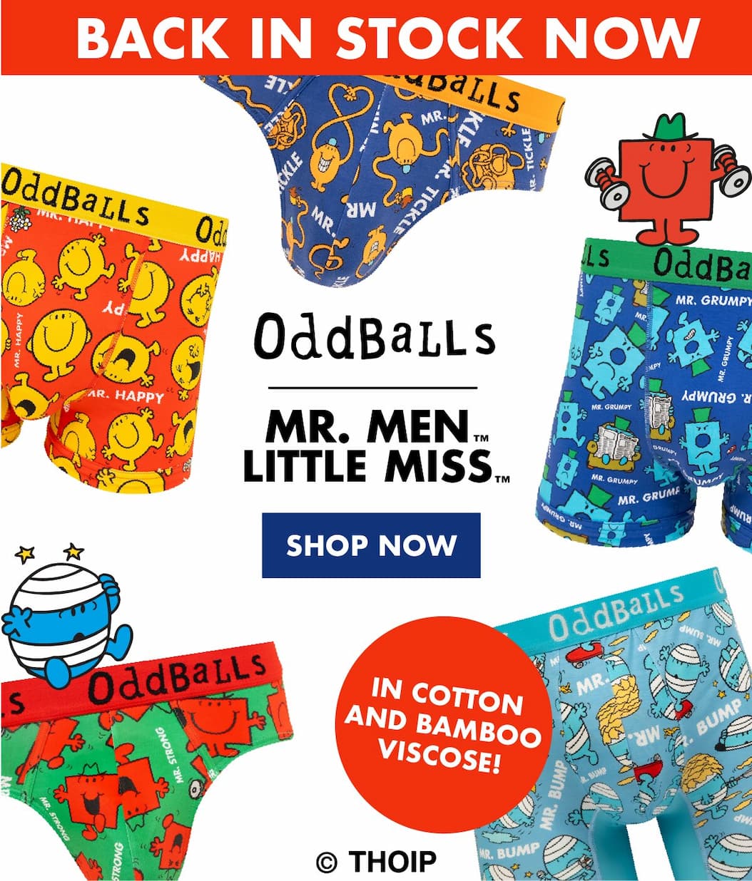 Mr Men Little Miss Underwear Restocked