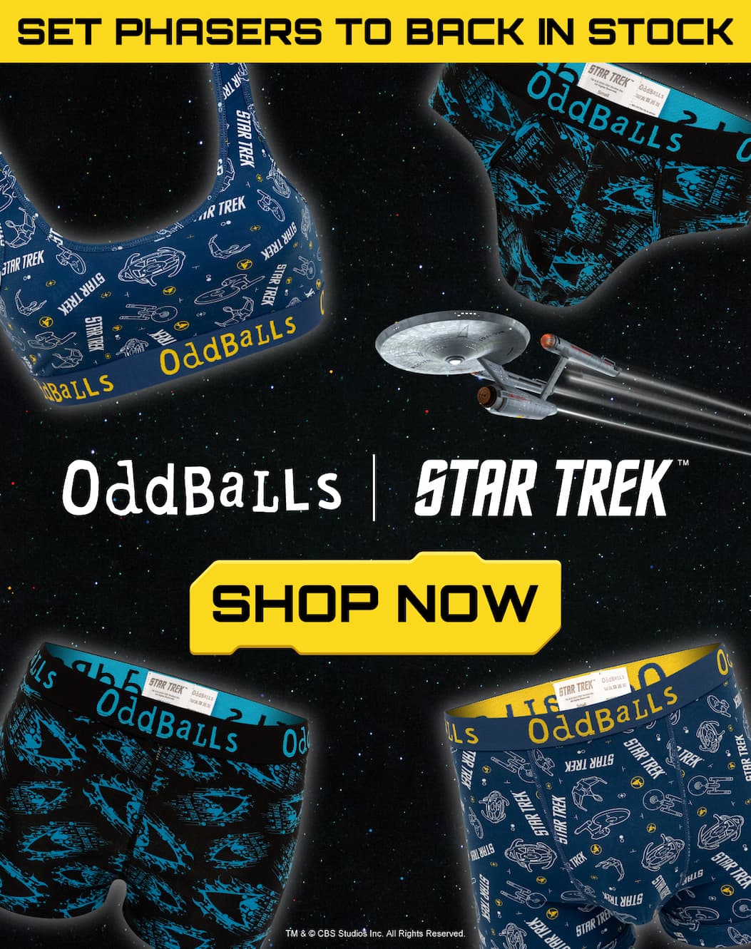 Star Trek underwear is back in stock | Shop Now