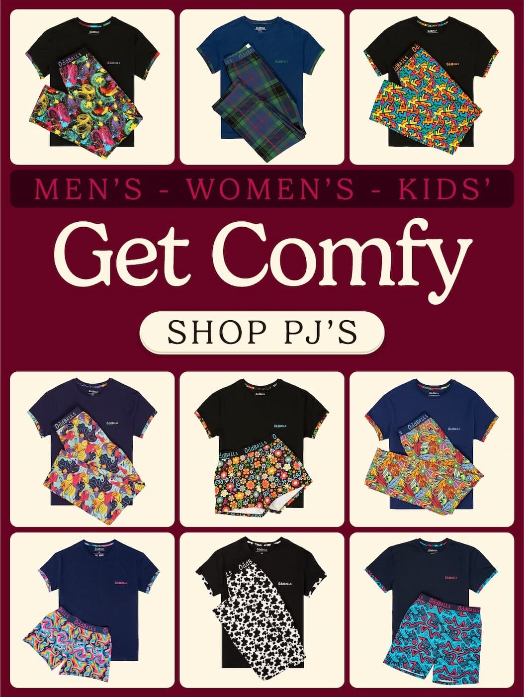 Get Comfy | NEW OddBalls PJs