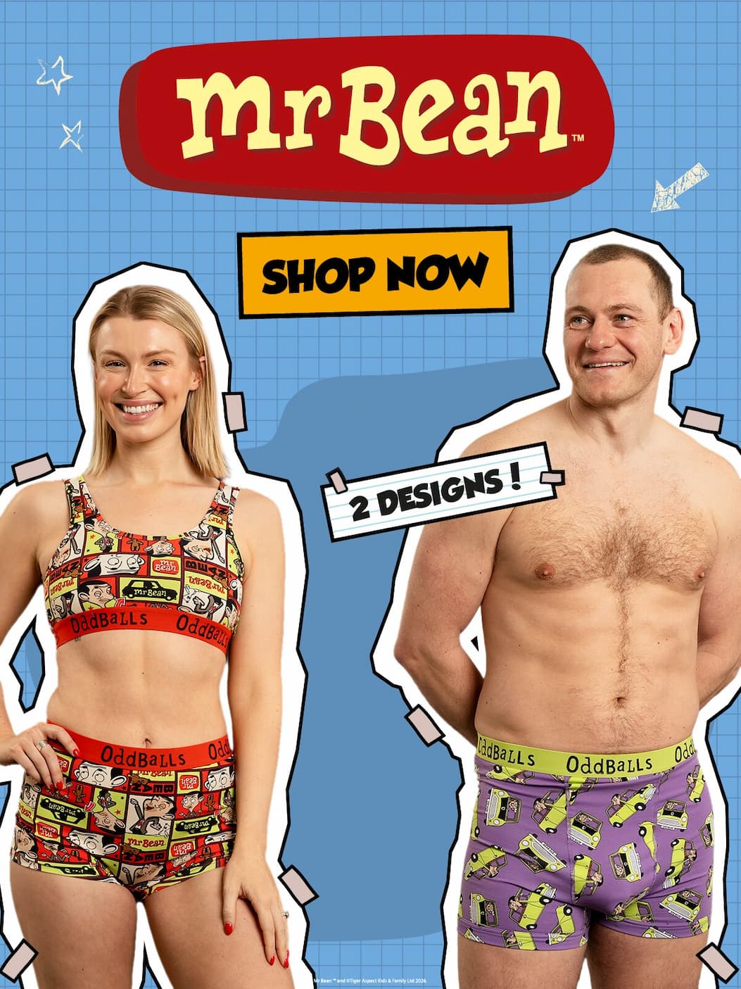 Official Mr Bean underwear | Shop Now