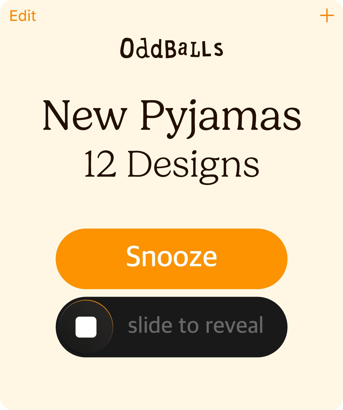 NEW Pyjamas | Slide to Reveal