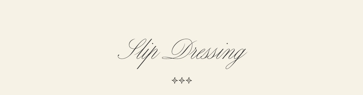 Slip Dressing