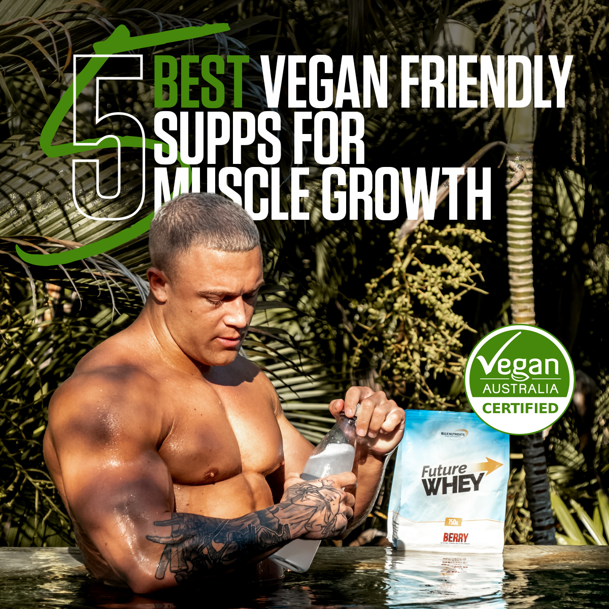 Five best supps for green muscle growth! 🥬💪 Bulk Nutrients