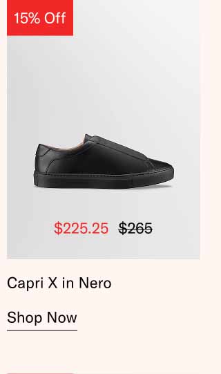 Capri X in Nero. Shop Now