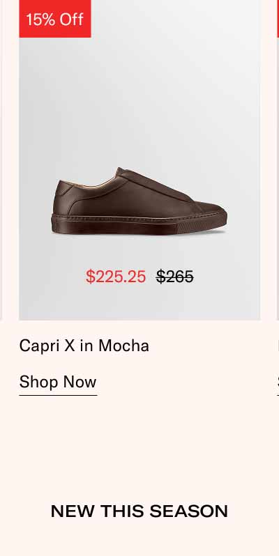 Capri X in Mocha. Shop Now