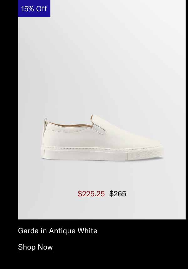 Garda in Antique White. Shop Now