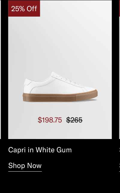 Capri in White Gum. Shop Now