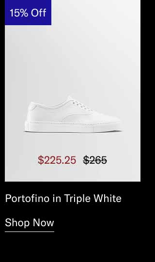 Portofino in Triple White. Shop Now