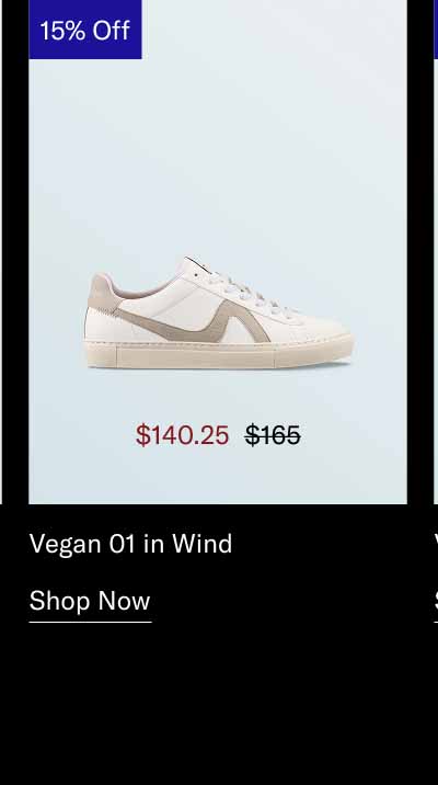 Vegan 01 in Wind. Shop Now