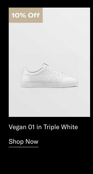 Vegan 01 in Triple White