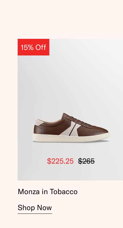Monza in Tobacco. Shop Now