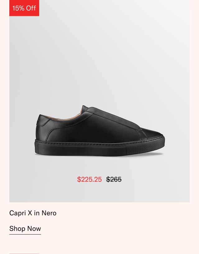 Capri X in Nero. Shop Now