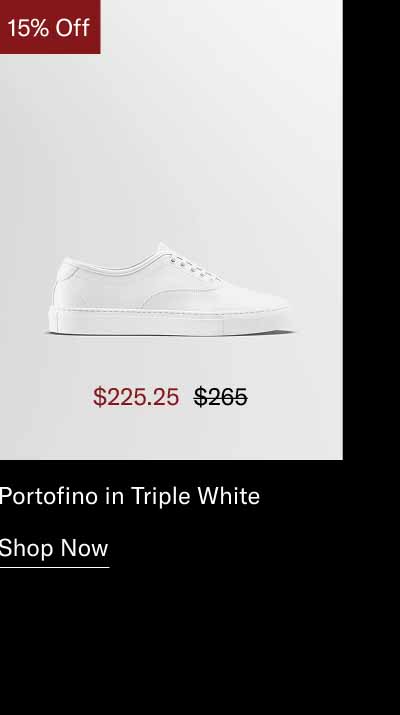 Portofino in Triple White. Shop Now