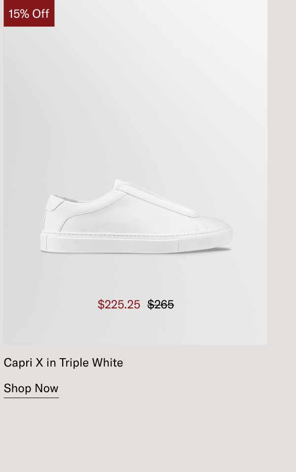 Capri X in Triple White