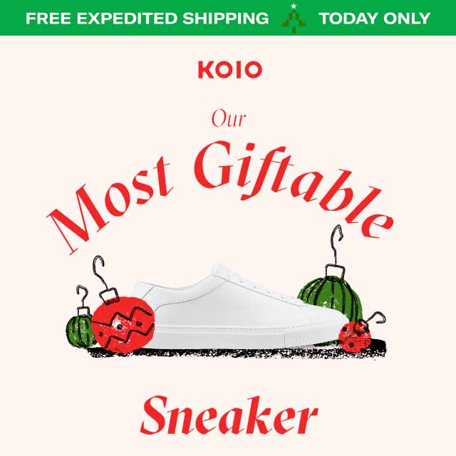 Free expedited shipping Today Only KOIO Our Most Giftable Sneaker 