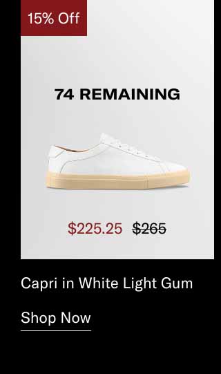 Capri in White Light Gum. Shop Now 74 Remaining