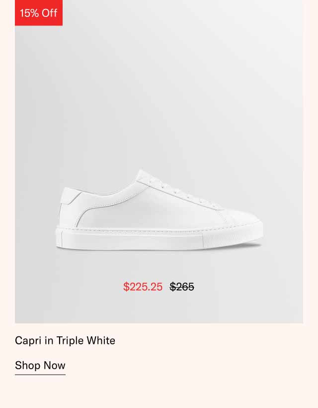 Capri in Triple White Shop Now