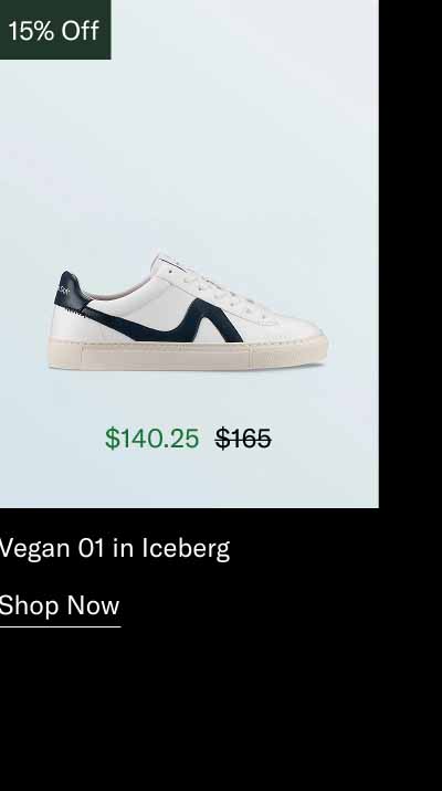 Vegan 01 in Iceberg. Shop Now