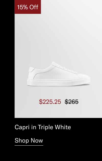 Capri in Triple White. Shop Now
