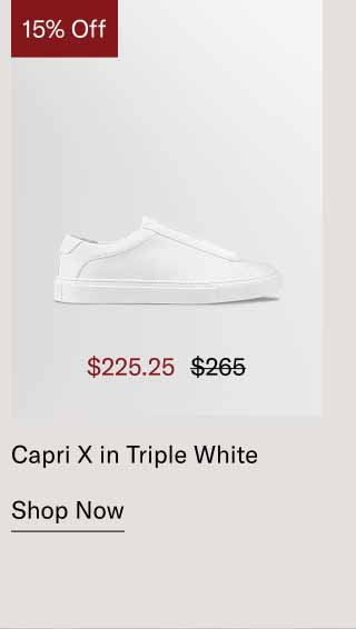 Capri X in Triple White