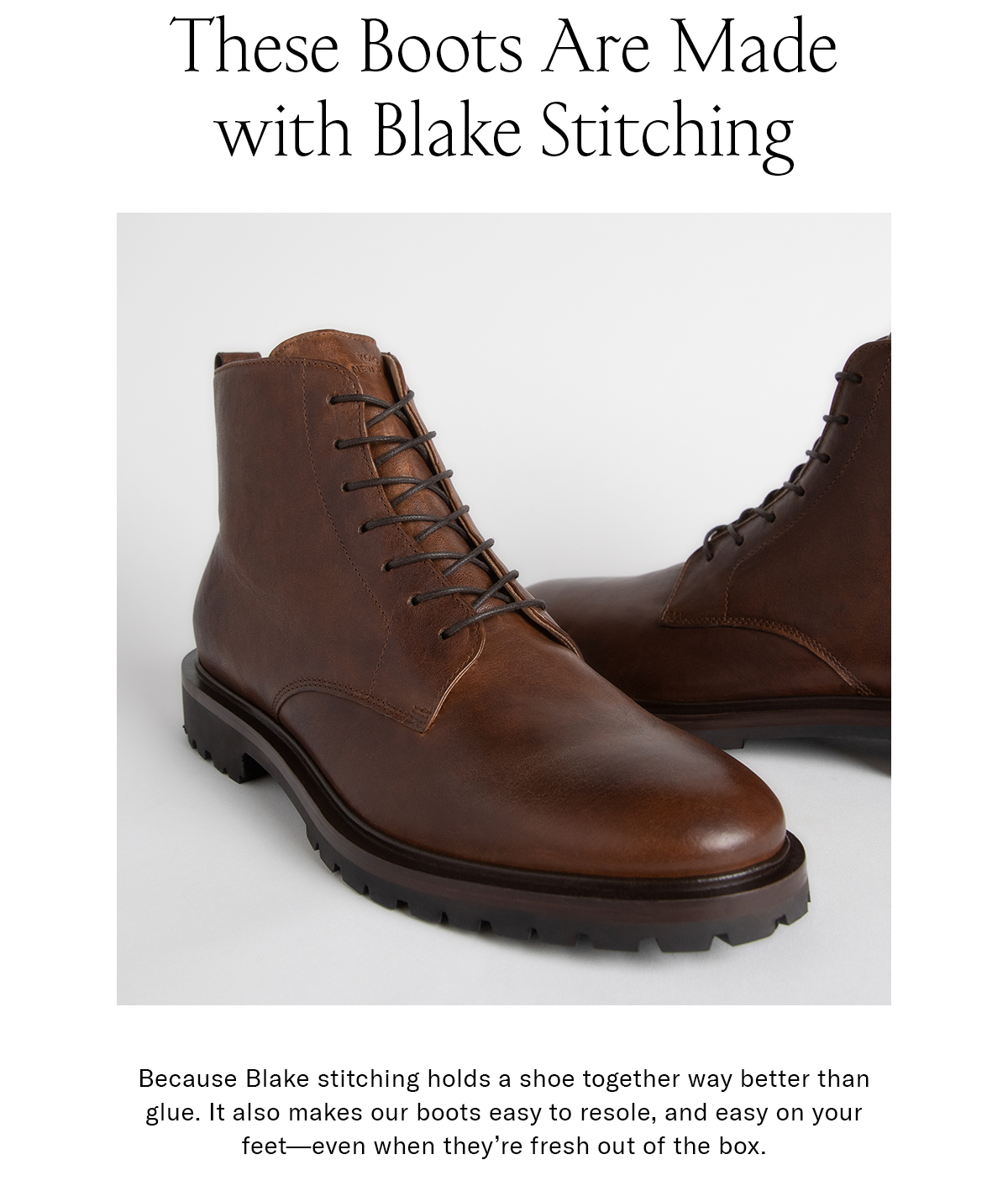 These Boots are made with blake stitching