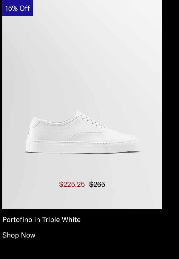 Portofino in Triple White. Shop Now