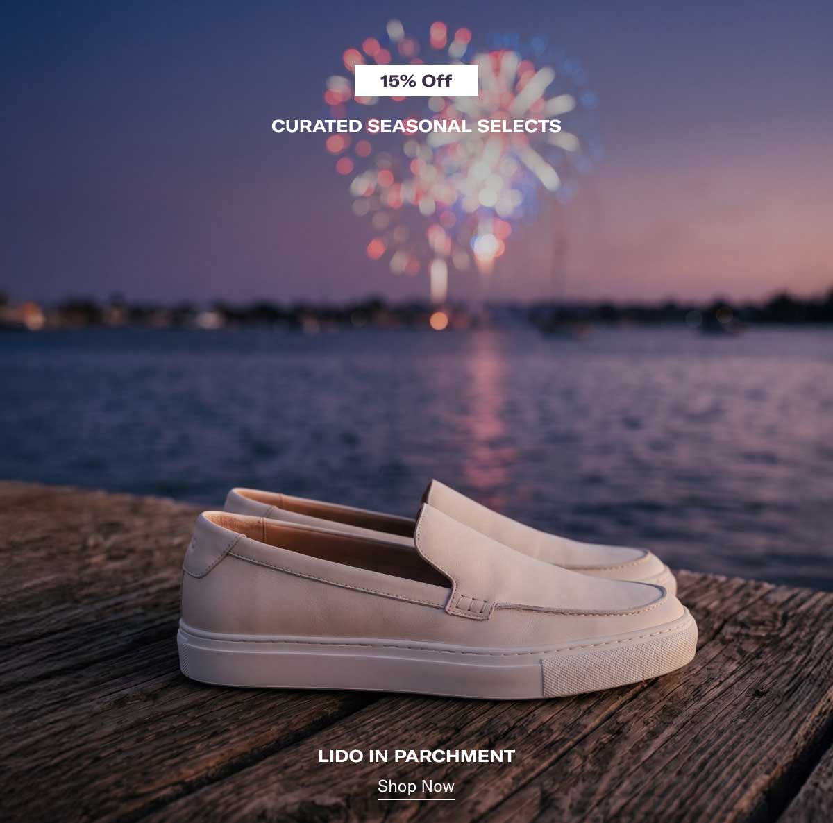 15% OFF CURATED SEASONAL SELECTS LIDO IN PARCHMENT [Shop Now]
