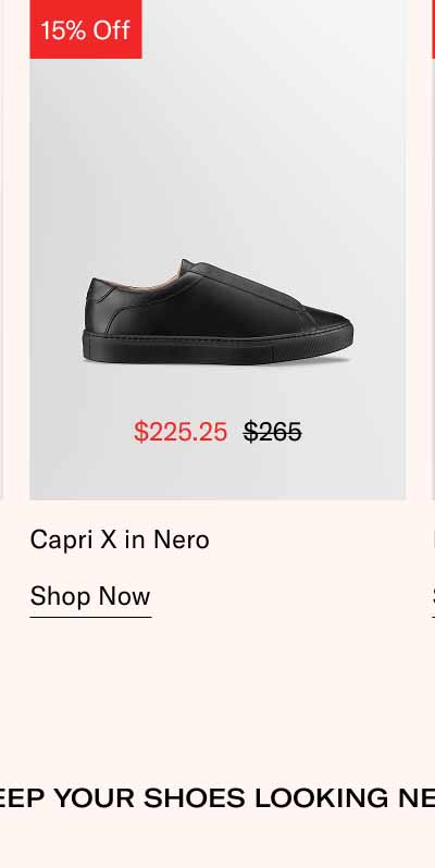 Capri X in Nero. Shop Now