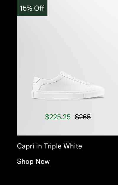 Capri in Triple White Shop Now
